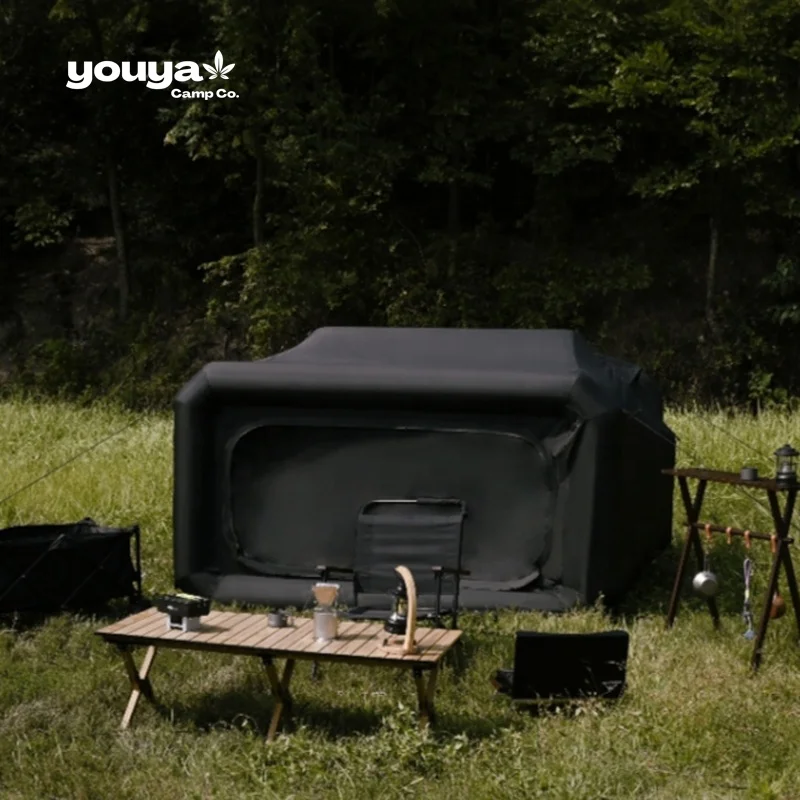 Customized Black Outdoor Inflatable Tent, Luxurious House Design, air Station Quick Deployment Shelter Camping Tent - Image 4