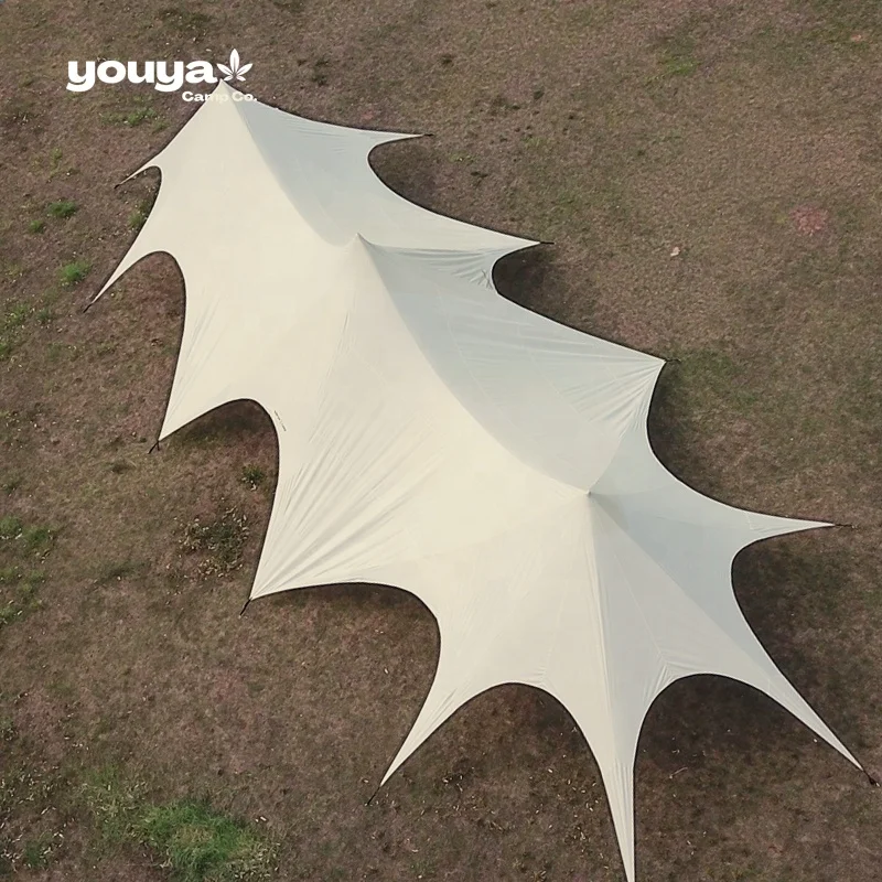 Factory Outdoor Canopy Tent 40-80 People Three Peaked Large Waterproof Tents Camping Party Wedding Stretch Tent for Event - Image 5