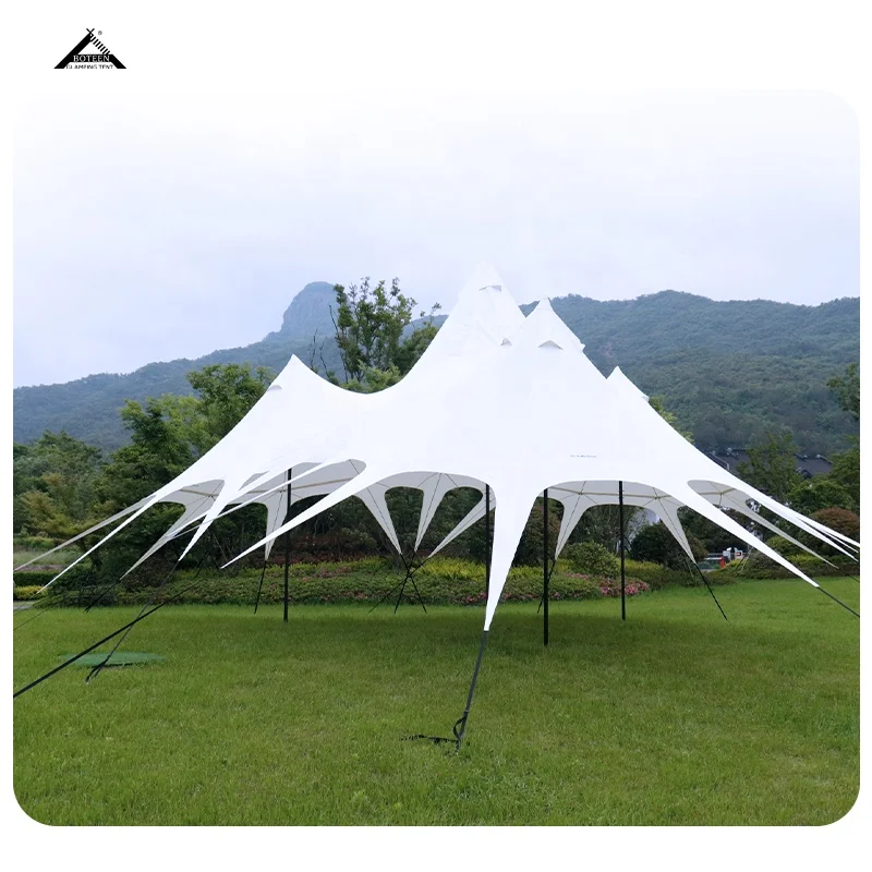 BOTEEN 40 Person Picnic Camping Canopy Tent Folding Stretch Tents Open Wedding Decoration Wholesale Star Tent With Many Legs - Image 6