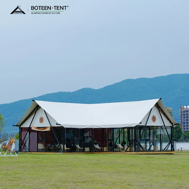 Luxurious Wild House Hotel Accommodation Tent Available in All Seasons with Transparent Glass Doors and Windows for a Wide View - Image 3