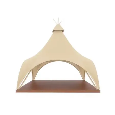 Outdoor Camping Site Indian Sky Dome Tent Activity Group Building Camp Bar Center Bar Counter Restaurant Tent Manufacture Custom