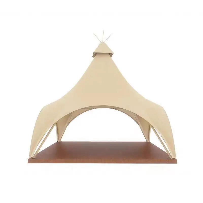 Outdoor Camping Site Indian Sky Dome Tent Activity Group Building Camp Bar Center Bar Counter Restaurant Tent Manufacture Custom