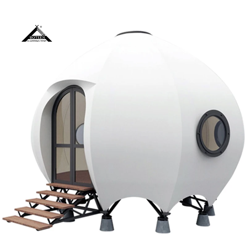 Custom Pumpkin Dome Tent House Resort Luxury Waterproof Windproof Outdoor Safari Glamping Hotel Tent for Travel Accommodation