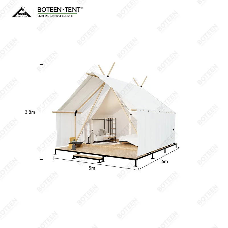 Romanticism Large All-Seasons Portable Camping Tent Waterproof and Mildewproof with Windproof Feature - Image 6