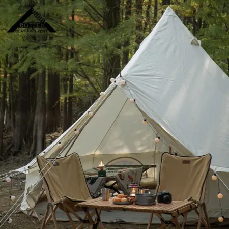 3M 4M 5M 6M Cotton Oxford Tent Canvas Mongolian Yurt Bell Camping TentOutdoor Luxury 4 Season Tourist Waterproof Glamping Tent