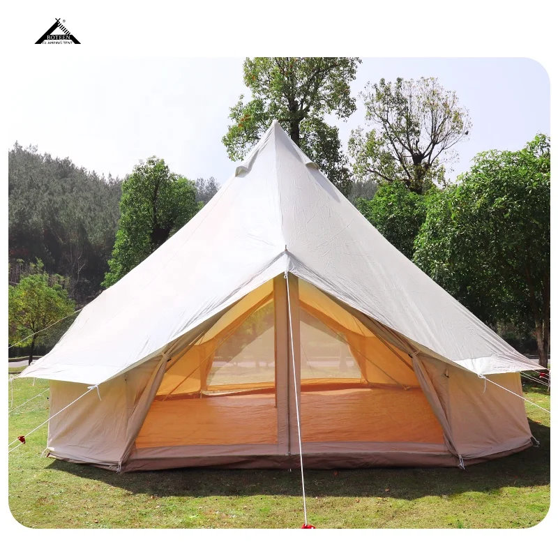 BOTEEN Camping Zelt Custom Outdoor Camping Tents Vintage Tent Large Yurt Rainproof Safari Tents All Season With Sanitairy - Image 3