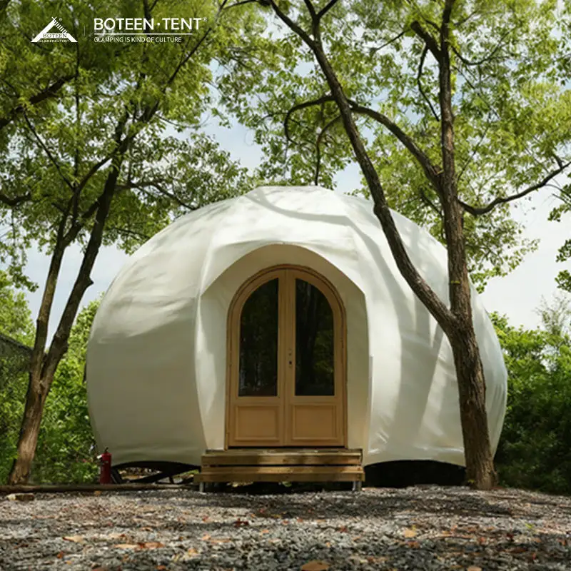 Trendy Pumpkin Dome Tent House Resort Luxury Waterproof Outdoor Safari Glamping Hotel Tent for Travel Accommodation & Business
