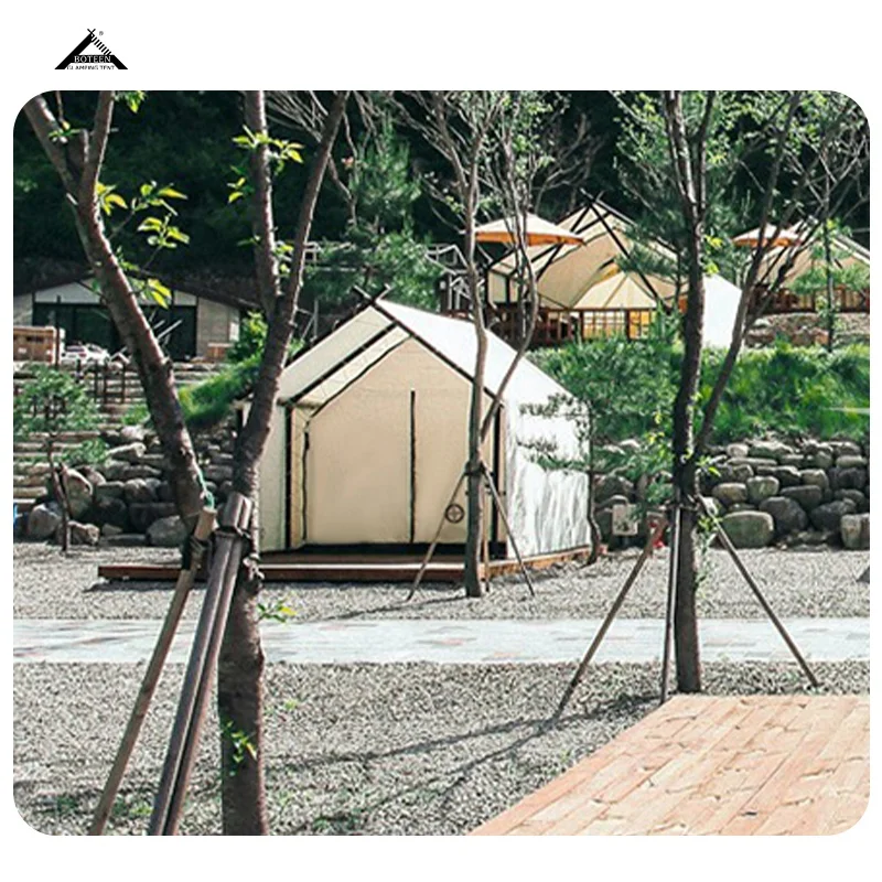 4 Season Luxury Camping Tent for 2-4 People Prefabricated Tiny House Outdoor Waterproof Glamping for Family Hotel Safari Resort - Image 4