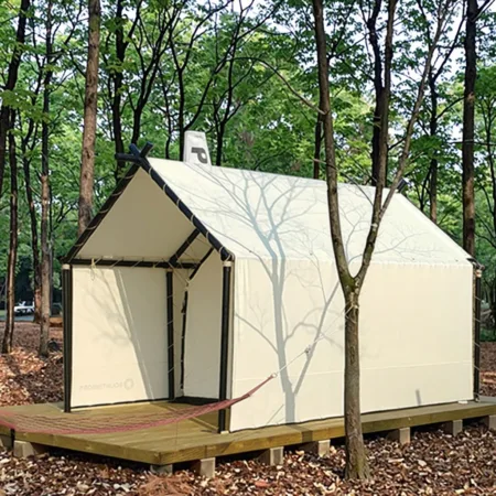 4 Season Luxury Camping Tent for 2-4 People Prefabricated Tiny House Outdoor Waterproof Glamping for Family Hotel Safari Resort