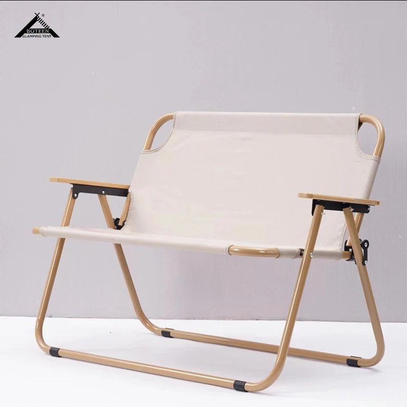 High Quality Outdoor Camping Chair Double Portable Lightweight Aluminium Chair Seat 2 People for Picnic Camping - Image 3