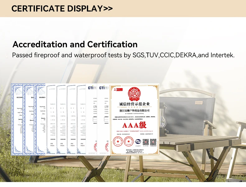 Patagonia Luxury Safari Glamping Tent 12.8x6.8m 87㎡ Khaki PVDF Waterproof Flame-Retardant Resort Tent - Image 4