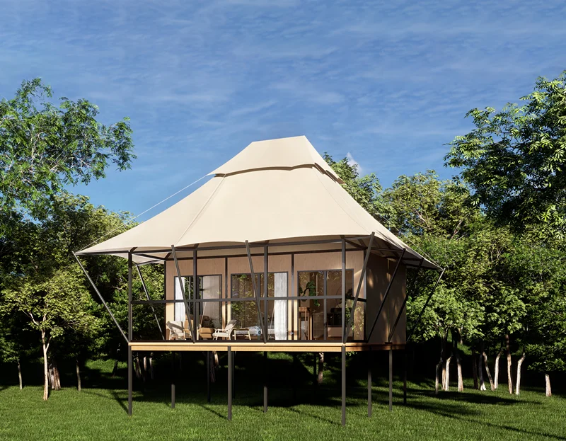 High Quality Environmental protection Stretch Film Luxury Tent Hotel Tent Luxury Resort Tent Hotel - Image 5