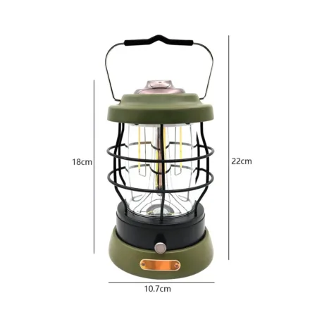 New Outdoor USB Charge LED Camping Lantern Multi-Functional Waterproof Handheld Light Portable for Camping & Fishing