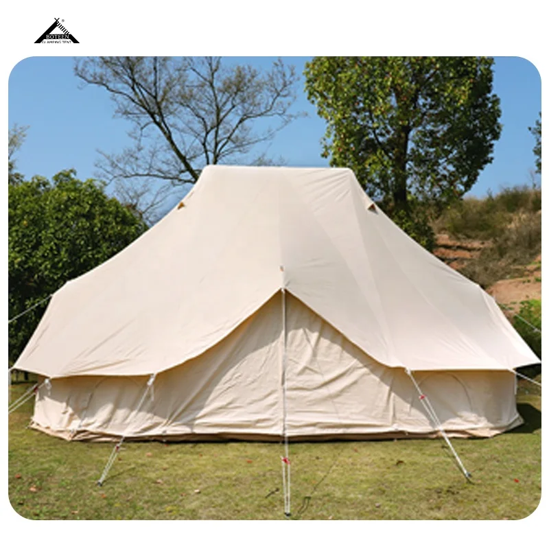 BOTEEN Family Camping Safari Yurt Tent Waterproof 10 Persons Safari Tents All Season With Sanitairy - Image 4