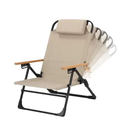 Hot Sale Modern Adjustable Outdoor Foldable Recliner Portable Sun Lounger Aluminum Frame Camping Garden Gym Hotel Warehouse Use