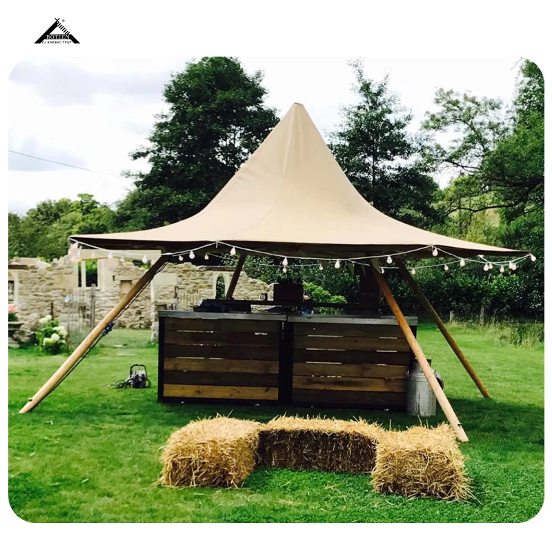 BOTEEN Satellite Safari Tents All Season Camping Zelt Straw Hat Camping Tent Safari Tents All Season With Sanitairy