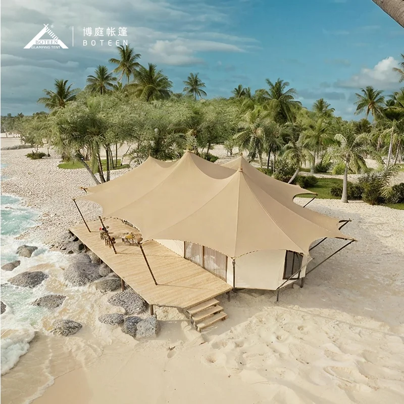 BOTEEN Luxury Tents Large Big Hotel Resort Glamping Tent Luxury Hotel Luxury Tents Hotel Glamping With Bathroom - Image 6