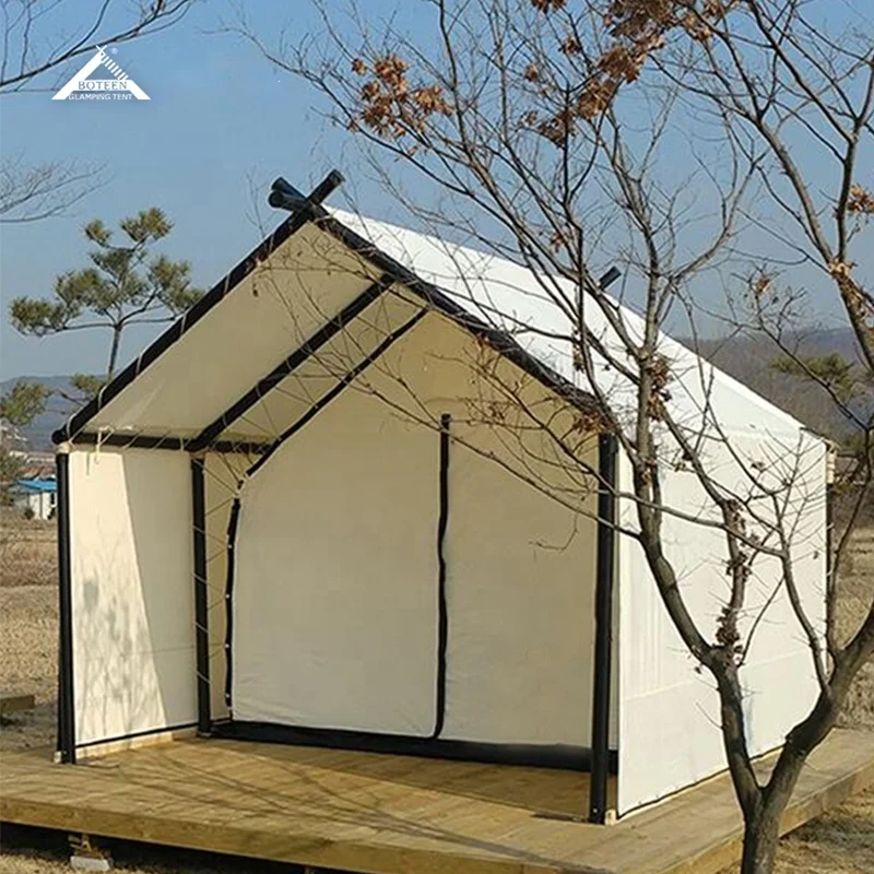 4 Season Luxury Camping Tent for 2-4 People Prefabricated Tiny House Outdoor Waterproof Glamping for Family Hotel Safari Resort - Image 5