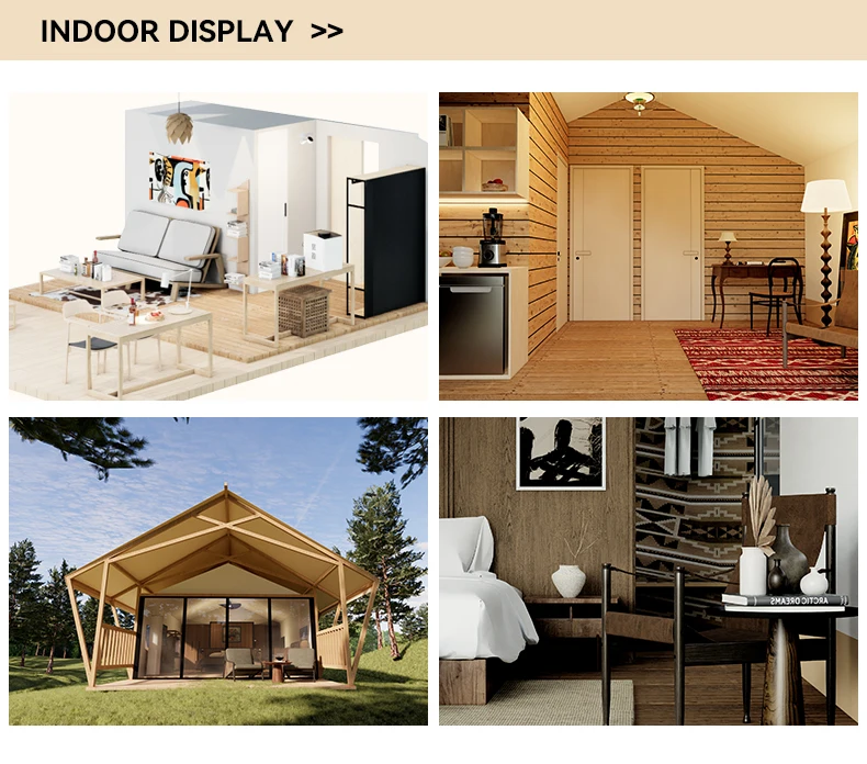 Customized Four-Season Luxury Tents and Outdoor Cabins High-End Oxford Fabric - Image 4