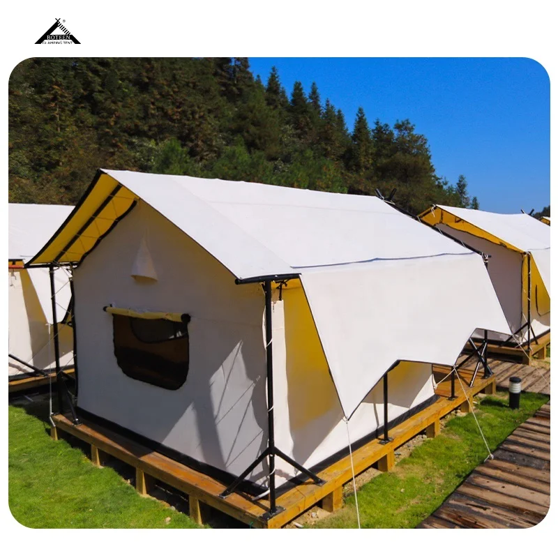 BOTEEN Large Scenic Hotel Tent Automatische Zelt Safari Tents All Season With Sanitairy