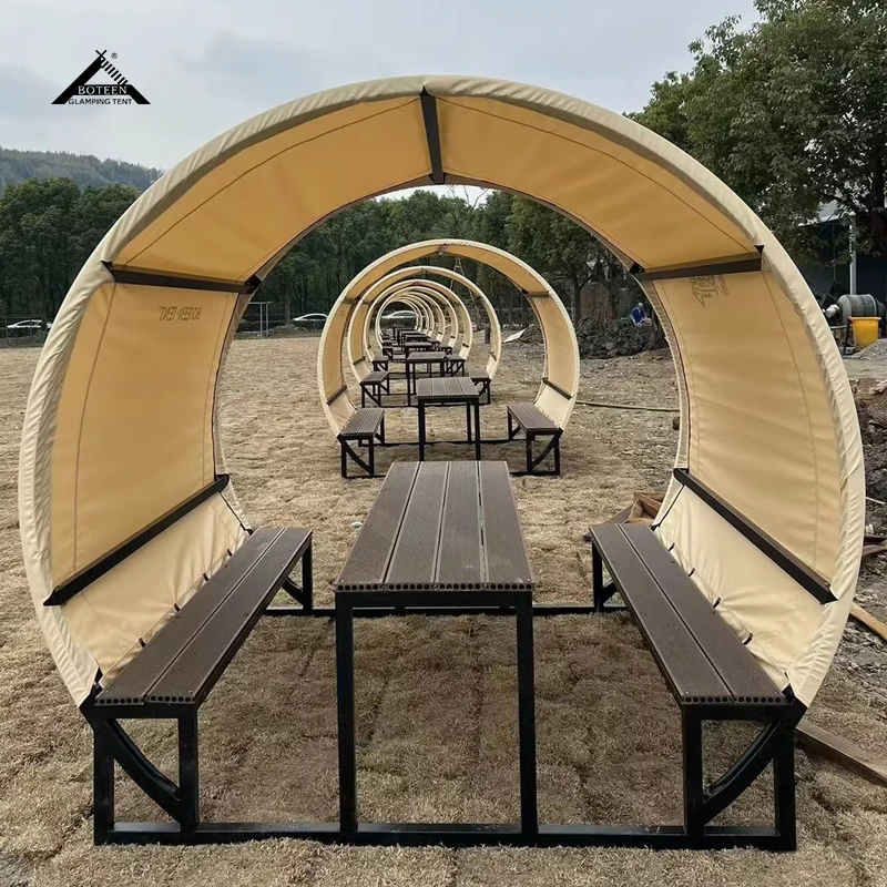 Custom Outdoor Event Tent with Table Chair Waterproof Easy Setup Other Tent Luxury Camping Tent for Restaurant Lounge Cafe - Image 4