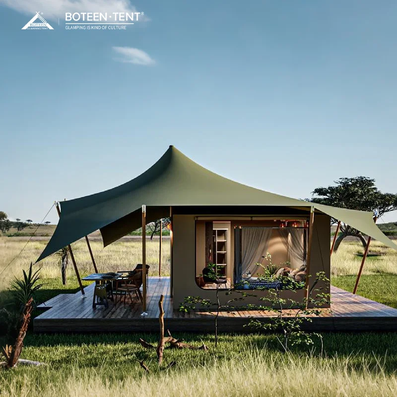 Commercial Four-Season Waterproof Tents for Events & Outdoor Camping Luxury Cabins with Oxford Fabric 1-2 Person Capacity