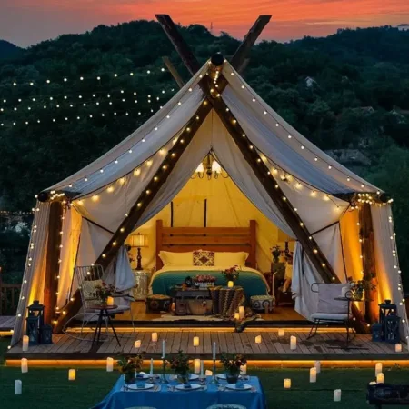 600D Flame Retardant Materials Ensure Safety of Large Big Outdoor Tent Hotel Tent Resort Luxury Tent