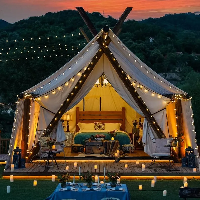 600D Flame Retardant Materials Ensure Safety of Large Big Outdoor Tent Hotel Tent Resort Luxury Tent