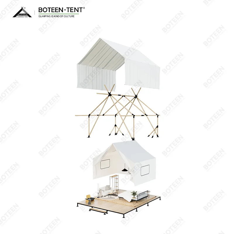 Romanticism Large All-Seasons Portable Camping Tent Waterproof and Mildewproof with Windproof Feature - Image 5