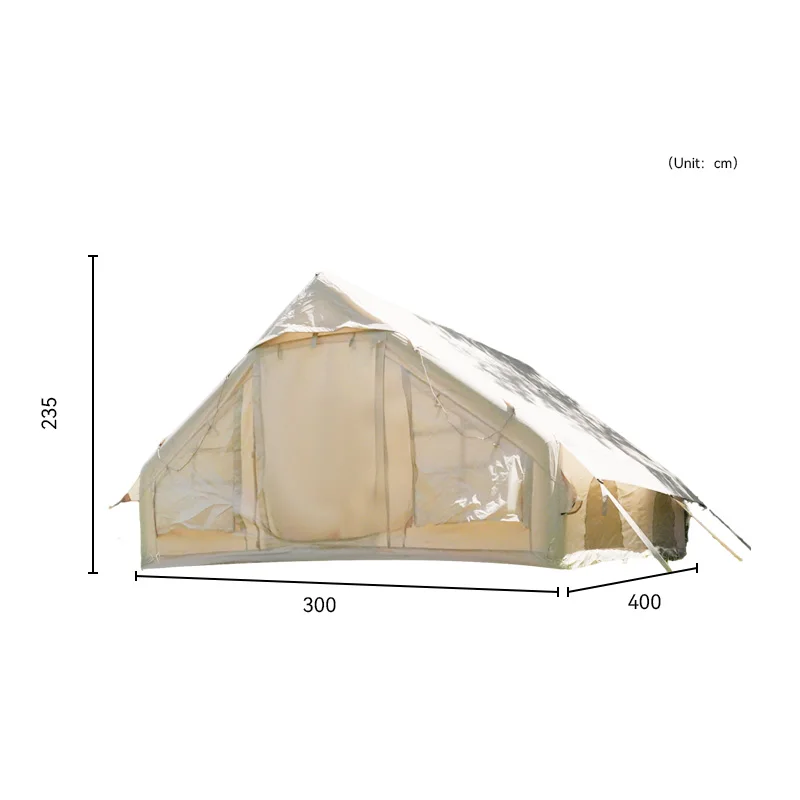 Wholesale Air Tent by Adults Waterproof Oxford Cloth Inflatable with 2 Large Windows and 2 Doors for Outdoor Camping - Image 3