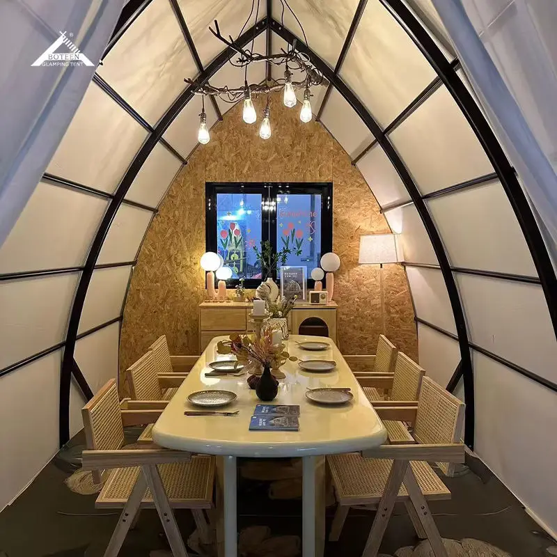 BOTEN Egg-shaped Camping Tent Luxury Glamping Pod for Resort & Campsite Glamping Egg Tent Prefab Pod House Outdoor Luxury - Image 6