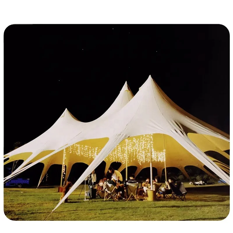 BOTEEN 40 Person Picnic Camping Canopy Tent Folding Stretch Tents Open Wedding Decoration Wholesale Star Tent With Many Legs - Image 3