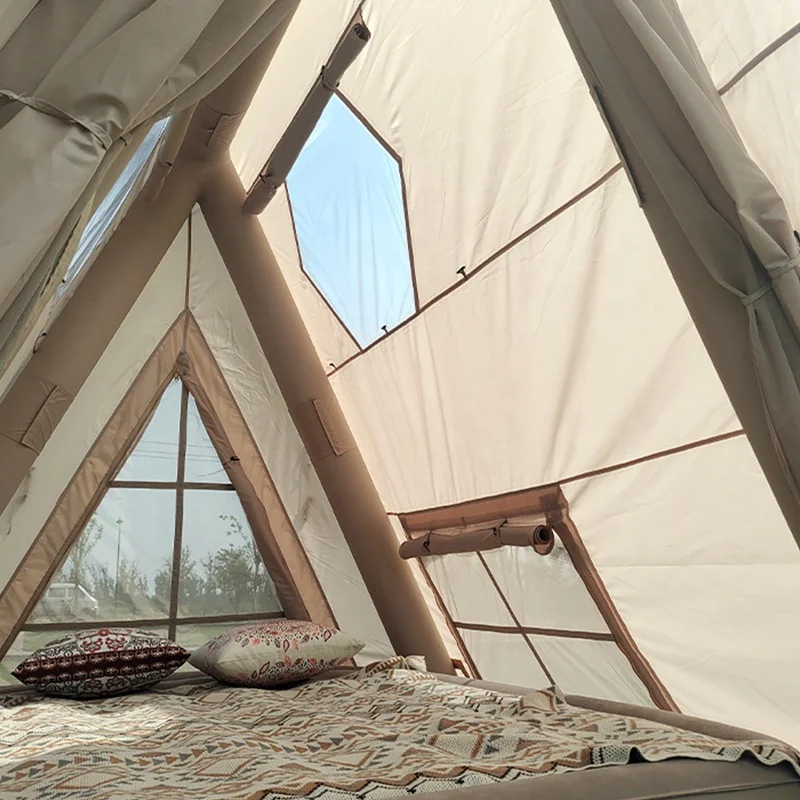 BOTEEN Triangle Outdoor Air Tent Foldable Outdoor Triangle Portable Folding Inflatable Tent for Party - Image 4