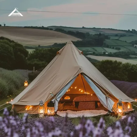 Outdoor Cotton Bell Tent No Center Pole Waterproof Family Camping Tent Party Yurt Canvas Tent for Events Travel Naturhike