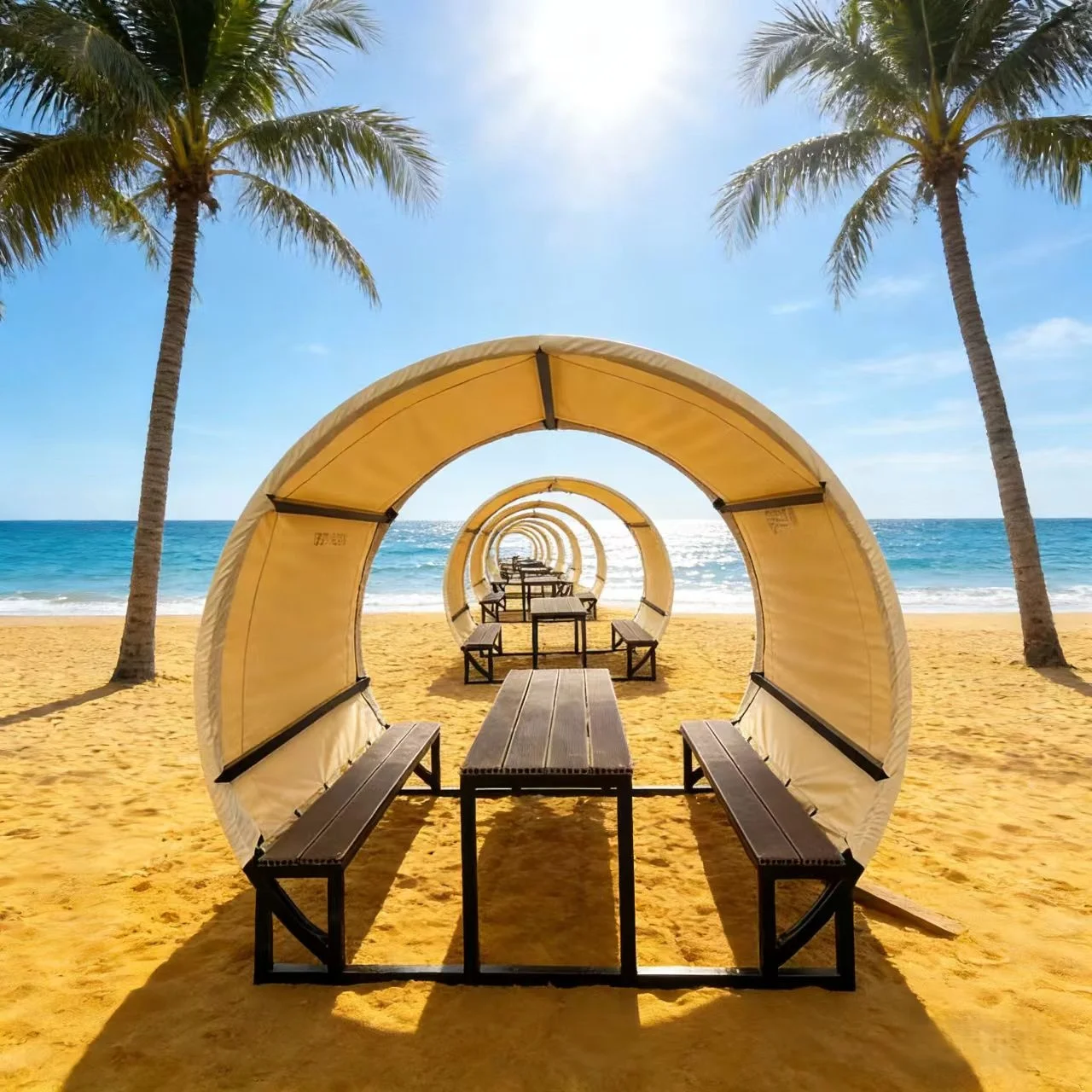 Waterproof Easy Setup Tent Luxury Camping Tent for Restaurant Scenic Area Custom Outdoor Small Event Tent with Table Chair