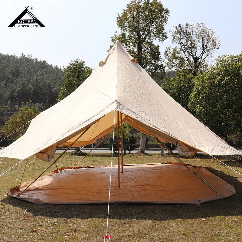 Wholesale Outdoor Camping Tent Waterproof Large Luxury Family Party Bell Tent Glamping Resort Yurt Emperor's Tent for Event - Image 5