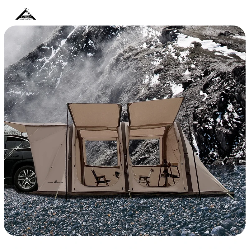 BOTEEN Summer Custom Outdoor Tent Galvanized Steel Pipe >3000mm Waterproof Three Bedrooms Living Room Modular Design for Parties - Image 3