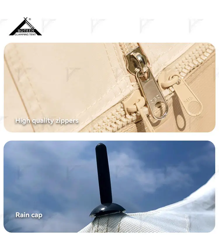 3M 4M 5M 6M Cotton Oxford Tent Canvas Mongolian Yurt Bell Camping TentOutdoor Luxury 4 Season Tourist Waterproof Glamping Tent - Image 6