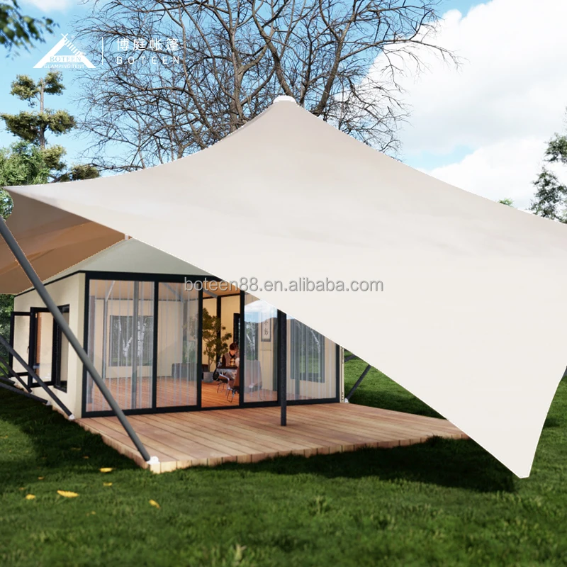 73 square Meters Semi Permanent Building Tent Modular House Vacation Scenic Spot Snow Mountain Desert Homestay Hotel Tent