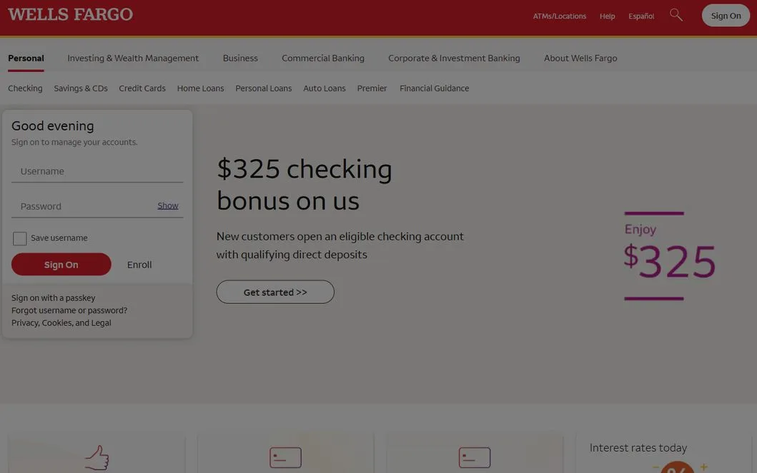 Wells Fargo – wellsfargo.com