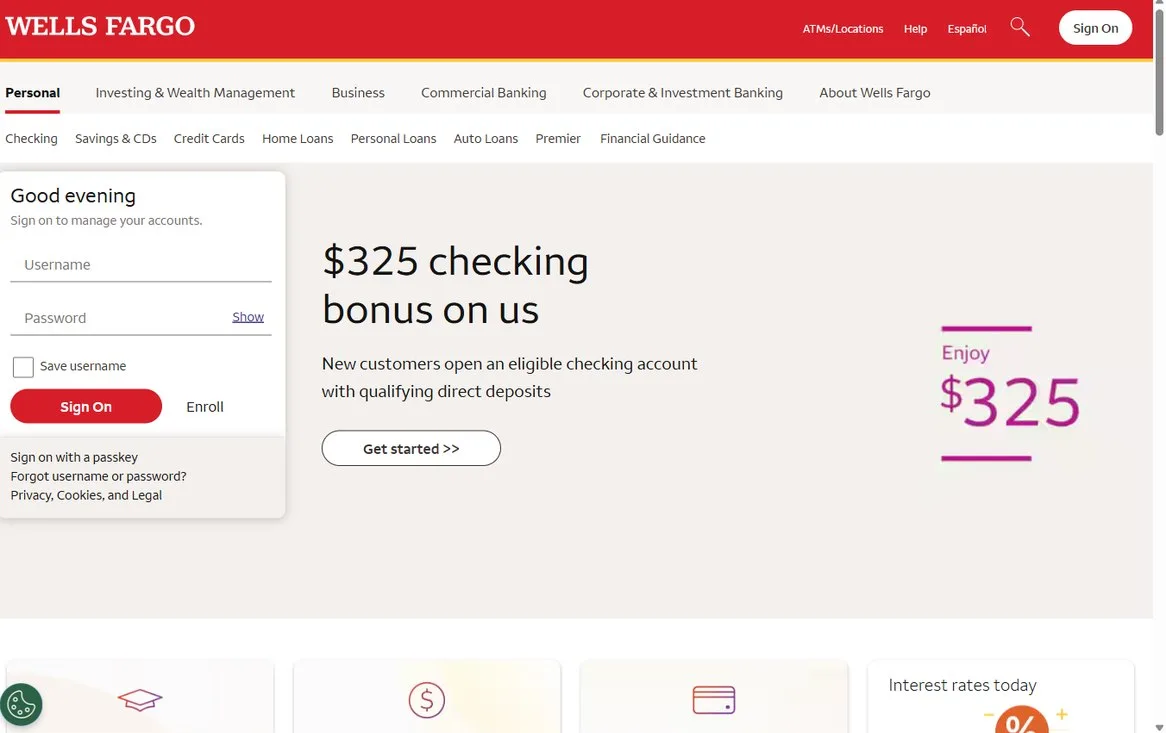 Wells Fargo – wellsfargo.com