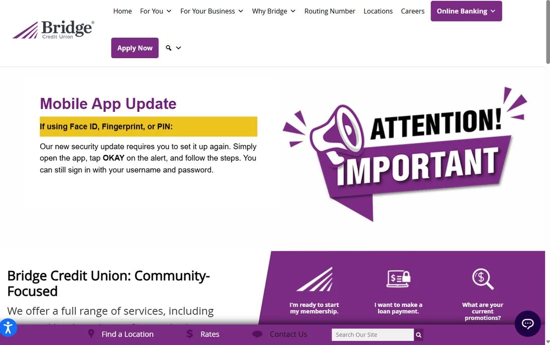 Bridge Credit Union – bridgecu.com