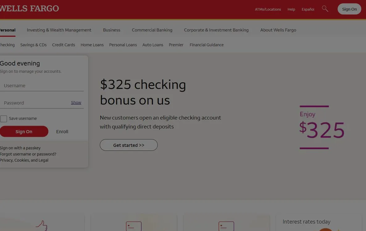 Wells Fargo – wellsfargo.com