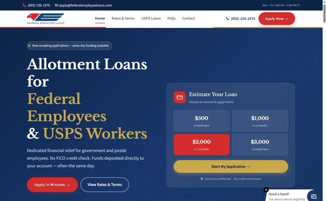 Federal Employee Loans – federalemployeeloans.com